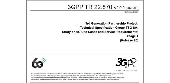 AI场景多！中国移动牵头完成3GPP《6G场景用例与业务需求》标准研究项目